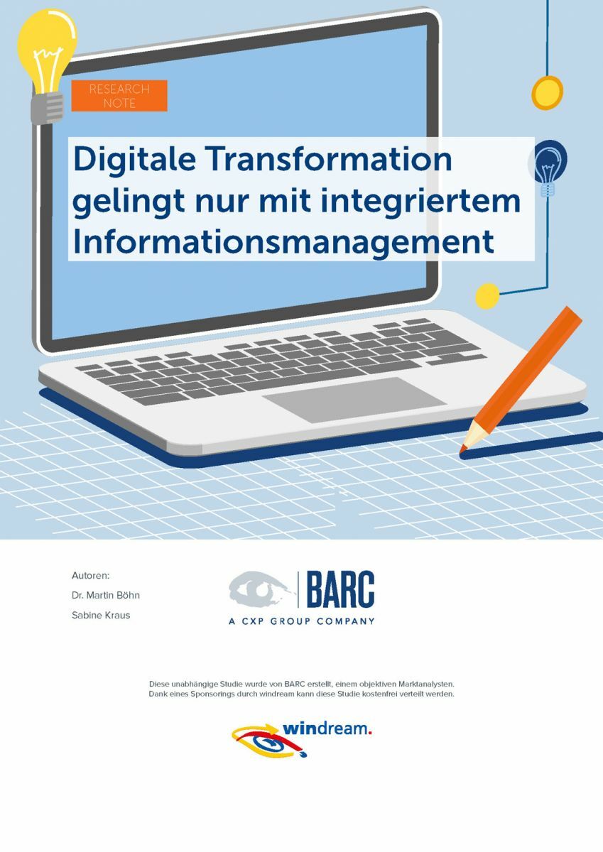 Cover der Research Note zur digitalen Transformation von BARC (Quelle: BARC)