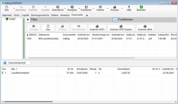 Schnittstelle verbindet die Enterprise-Resource-Planning(ERP)-Lösung ZEPHIR Avenue mit dem Dokumenten-Management-System (DMS) ecoDMS