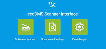 Über die Benutzeroberfläche von Epson-Scannern lassen sich Dokumente direkt nach ecoDMS scannen